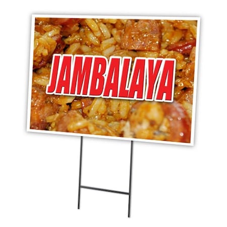 Signmission Jambalaya Yard Sign & Stake outdoor plastic coroplast window, C-2436-DS-Jambalaya C-2436-DS-Jambalaya